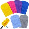 imageZubebe 3 Pcs Duster Refill Reusable Fleece Duster Refills Feather Flat Dusters Multi Surface Washable Cleaning Pads Tools for Home Blinds Car Pet Furniture Fans WhiteBlueYellowBright Color
