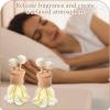 imageZubebe 30 Pack Car Air Freshener Diffuser with Vent Clip Empty Car Diffuser Bottles for Essential Oil Perfume Glass Bottle with Wooden Caps StickSquareFlower