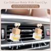 imageZubebe 30 Pack Car Air Freshener Diffuser with Vent Clip Empty Car Diffuser Bottles for Essential Oil Perfume Glass Bottle with Wooden Caps StickSquareClassic
