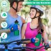 imageZubebe 36 Pcs Sport Water Bottles Bulk 21 oz Squeeze Reusable Bpafree Plastic Water Bottle with Nylon Strap Leak Proof Blank DIY Cup for Travel Hiking Cycling Sport Event Team GiftDark Green
