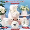 imageZubebe 4 Pcs Polar Bear Stuffed Animal Set Large White Animals Stuffed Soft Plush Toy Cuddly Gifts for Winter Birthday DecorationPolar Bear Style