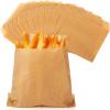 imageZubebe 400 Packs French Fry Bags Grease Resistant Paper for French Fry Disposable Hash Fries Bag Bakery Cookies Candy SnacksWhite47 x 45 InchBrown