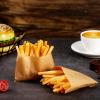 imageZubebe 400 Packs French Fry Bags Grease Resistant Paper for French Fry Disposable Hash Fries Bag Bakery Cookies Candy SnacksWhite47 x 45 InchBrown