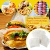 imageZubebe 400 Packs French Fry Bags Grease Resistant Paper for French Fry Disposable Hash Fries Bag Bakery Cookies Candy SnacksWhite47 x 45 InchWhite
