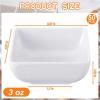imageZubebe 50 Pcs Melamine Dipping Bowls Bulk 3 oz White Soy Sauce Serving Dishes Cups Condiment Dipping Bowls for Kitchen Restaurant Catering Camping BBQ Party