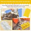 imageZubebe 6 Pcs Duster Refill Reusable Fleece Duster Refills Feather Flat Dusters Multi Surface Washable Cleaning Pads Tools for Home Blinds Car Pet Furniture Fans OrangeSkyblue yellow white