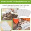 imageZubebe 6 Pcs Duster Refill Reusable Fleece Duster Refills Feather Flat Dusters Multi Surface Washable Cleaning Pads Tools for Home Blinds Car Pet Furniture Fans OrangeWhite