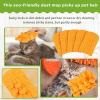 imageZubebe 6 Pcs Duster Refill Reusable Fleece Duster Refills Feather Flat Dusters Multi Surface Washable Cleaning Pads Tools for Home Blinds Car Pet Furniture Fans OrangeOrange