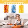 imageZubebe 6 Pcs Duster Refill Reusable Fleece Duster Refills Feather Flat Dusters Multi Surface Washable Cleaning Pads Tools for Home Blinds Car Pet Furniture Fans OrangeStylish Color