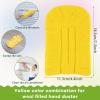 imageZubebe 6 Pcs Duster Refill Reusable Fleece Duster Refills Feather Flat Dusters Multi Surface Washable Cleaning Pads Tools for Home Blinds Car Pet Furniture Fans OrangeYellow