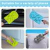 imageZubebe 6 Pcs Duster Refill Reusable Fleece Duster Refills Feather Flat Dusters Multi Surface Washable Cleaning Pads Tools for Home Blinds Car Pet Furniture Fans OrangeBlue  Green  Gray