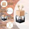 imageZubebe 60 Pcs Car Diffuser Bottles Empty Bulk Vent Clip Car Air Freshener Diffuser for Essential Oil Perfume Glass Bottle with Wooden Caps Stick Fragrance Ornament ClearGradient black