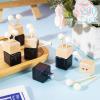 imageZubebe 60 Pcs Car Diffuser Bottles Empty Bulk Vent Clip Car Air Freshener Diffuser for Essential Oil Perfume Glass Bottle with Wooden Caps Stick Fragrance Ornament ClearBlack