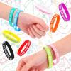 imageZubebe 60 Pcs Student Motivational Quote Silicone Wristbands Colored Inspirational Bracelets for Kids School Gifts