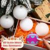 imageZubebe Christmas Large Blank White Ball Ornaments 315 Inch DIY Christmas Balls White Hanging Ornaments DIY Craft Activities for Tree Gift BoxMatte White24 PcsMatte White