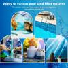 imageZubebe Pool Filter Balls Pool Filter Sand Pool Filter Media Alternative to Pool Glass Sand Filters Suitable for Sand Filter Systems 15 Lbs Filter Balls Equal 50 Lbs Filter Sand 3 Blue