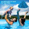 imageZubebe Pool Filter Balls Pool Filter Sand Pool Filter Media Alternative to Pool Glass Sand Filters Suitable for Sand Filter Systems 15 Lbs Filter Balls Equal 50 Lbs Filter Sand 3 Blue
