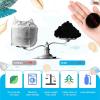 imageZubebe Pool Filter Media Balls Fiber Filter Media for Swimming Pool Sand Filters and Bath Center Bathtubs Spas Aquarium and Grime Cleaning Scum 77 lbs WhiteBlack