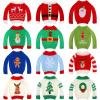 imageZubebe 12 Pieces Christmas Accessories Clothes Christmas Doll Sweater Doll Knitted Clothing with Santa Xmas Tree Elk Snowman Print for Christmas Doll Outfit Accessory Decor 12 Styles CuteCute
