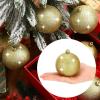 imageZubebe 12 Pieces Large Christmas Ornaments Balls Glitter Snowball Ornaments for Christmas Tree Hanging Shatterproof Plastic Balls for Xmas Holiday Wedding Party DecorationsWhiteGold