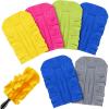 imageZubebe 3 Pcs Duster Refill Reusable Fleece Duster Refills Feather Flat Dusters Multi Surface Washable Cleaning Pads Tools for Home Blinds Car Pet Furniture Fans WhiteBlueYellowBright Color