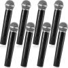 imageZubebe 8 Pack Fake Microphone Prop Bulk Pretend Plastic Microphone Toy Fake Mic Pack for Costume Karaoke Music Swift Cosplay Mic Party Favor Arts Crafts Centerpiece Decor