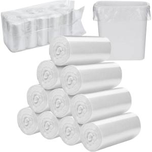 imageZubebe 1000 Pcs 10 Roll Sanitary Napkin Receptacle Liner Sanitary Napkin Disposal Bags Feminine Hygiene Disposal Bags Women Personal Supplies for Tampon Bathroom 1575 x 1575 Inch