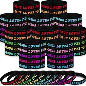 imageZubebe 100 Pcs Jesus Loves You Silicone Wristbands Rubber Bracelets Colorful Jesus Loves You Bracelet Christian Rubber Wristbands Inspirational for Teens Adult Women Men Party NoveltyMulticolorMulticolor