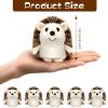 image12 Pcs Mini Hedgehog Bulk Plush Stuffed Animal 4 Inch Hedgehog Plush Stuffed Toy Easter Decoration DIY Keychain Accessories Kid Children Classroom Gifts for Baby Shower Birthday Wedding Party Favor