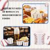 image200 Pieces Baseball Party Snack Bowl Ice Cream Bowls 9 oz Soup Cup Baseball Serving Dishes for Parties Disposable Paper Food Tasting Cups Baseball Party Supplies Game Day Decorations Dessert Cups