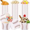 image200 Pieces Baseball Party Snack Bowl Ice Cream Bowls 9 oz Soup Cup Baseball Serving Dishes for Parties Disposable Paper Food Tasting Cups Baseball Party Supplies Game Day Decorations Dessert Cups