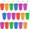 imageZubebe 48 Pcs Neon Straws Cups 12 oz Colorful Neon Cups with Sipper and Lids Plastic Favor Reusable Straw for Birthday Party Events Supplies 6 Colors18