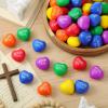 imageZubebe 48 Pcs Christian Heart Stress Balls Bulk John 3 16 Jesus Loves You Foam Squeeze Balls Religious Gifts for Sunday School Church Baptism First Communion Easter Vbs Party Favors MulticolorMulticolor