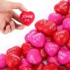 imageZubebe 60 Pcs Christian Heart Stress Balls Bulk John 3 16 Jesus Loves You Foam Squeeze Balls Religious Gifts for Sunday School Church Baptism First Communion Easter Vbs Party Favors RedRed rose Red