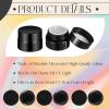 image50 Pcs 5 ml Thick Glass Jars with Lid Black UV Protection Glass Bottle Cosmetic Containers Reusable 5g Jars for Lotion Lip Balm Makeup Wax Cosmetics Powder Supplies