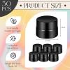 image50 Pcs 5 ml Thick Glass Jars with Lid Black UV Protection Glass Bottle Cosmetic Containers Reusable 5g Jars for Lotion Lip Balm Makeup Wax Cosmetics Powder Supplies