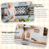 imageZubebe 12 Pcs 11 x 5 Bulk Cutting Board Bamboo Wood Acacia Wood Walnut Chopping Board with Handle Laser Engraving Kitchen Serving Board Charcuterie Board for Thanksgiving Housewarming Gift