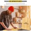 imageZubebe 12 Pcs Bulk Wood Cutting Board with Handle Cutting Board for Laser Engraving 11 x 5 Bamboo Serving Trays Charcuterie Trays for Customized Wedding Housewarming Mom Christmas Gift Party FavorBamboo