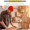 imageZubebe 12 Pcs Bulk Wood Cutting Board with Handle Cutting Board for Laser Engraving 11 x 5 Bamboo Serving Trays Charcuterie Trays for Customized Wedding Housewarming Mom Christmas Gift Party FavorAcacia Wood