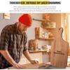 imageZubebe 12 Pcs Bulk Wood Cutting Board with Handle Cutting Board for Laser Engraving 11 x 5 Bamboo Serving Trays Charcuterie Trays for Customized Wedding Housewarming Mom Christmas Gift Party FavorWalnut Wood