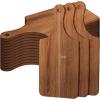 imageZubebe 12 Pcs Bulk Wood Cutting Board with Handle Cutting Board for Laser Engraving 11 x 5 Bamboo Serving Trays Charcuterie Trays for Customized Wedding Housewarming Mom Christmas Gift Party FavorAcacia Wood