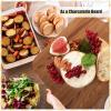 imageZubebe 12 Pcs Bulk Wood Cutting Board with Handle Cutting Board for Laser Engraving 11 x 5 Bamboo Serving Trays Charcuterie Trays for Customized Wedding Housewarming Mom Christmas Gift Party FavorAcacia Wood