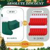 imageZubebe 24 Pcs Felt Christmas Stockings 15 Inch Party Favors Stockings Xmas Decoration Stockings Rustic Christmas Santa Stockings for Christmas Holidays Home DecorationsRedGreen