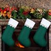 imageZubebe 36 Pcs 15 Inch Felt Christmas Stockings Stockings Xmas Decoration Stockings Rustic Christmas Santa Stockings for Christmas Party Favors Home DecorGreen ClassicGreen