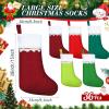 imageZubebe 36 Pcs 15 Inch Felt Christmas Stockings Stockings Xmas Decoration Stockings Rustic Christmas Santa Stockings for Christmas Party Favors Home DecorGreen ClassicGreen and Red
