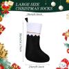 imageZubebe 36 Pcs 15 Inch Felt Christmas Stockings Stockings Xmas Decoration Stockings Rustic Christmas Santa Stockings for Christmas Party Favors Home DecorGreen ClassicBlack