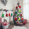 imageZubebe 36 Pcs 15 Inch Felt Christmas Stockings Stockings Xmas Decoration Stockings Rustic Christmas Santa Stockings for Christmas Party Favors Home DecorGreen ClassicGreen and Red