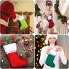 imageZubebe 36 Pcs 15 Inch Felt Christmas Stockings Stockings Xmas Decoration Stockings Rustic Christmas Santa Stockings for Christmas Party Favors Home DecorGreen ClassicGreen and Red