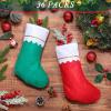 imageZubebe 36 Pcs 15 Inch Felt Christmas Stockings Stockings Xmas Decoration Stockings Rustic Christmas Santa Stockings for Christmas Party Favors Home DecorGreen ClassicGreen and Red