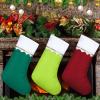imageZubebe 36 Pcs 15 Inch Felt Christmas Stockings Stockings Xmas Decoration Stockings Rustic Christmas Santa Stockings for Christmas Party Favors Home DecorGreen ClassicGreen and Red